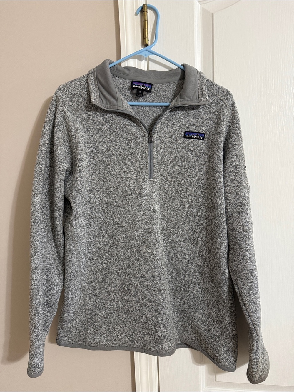 Patagonia Women’s Heather Gray Half-Zip Fleece Pullover